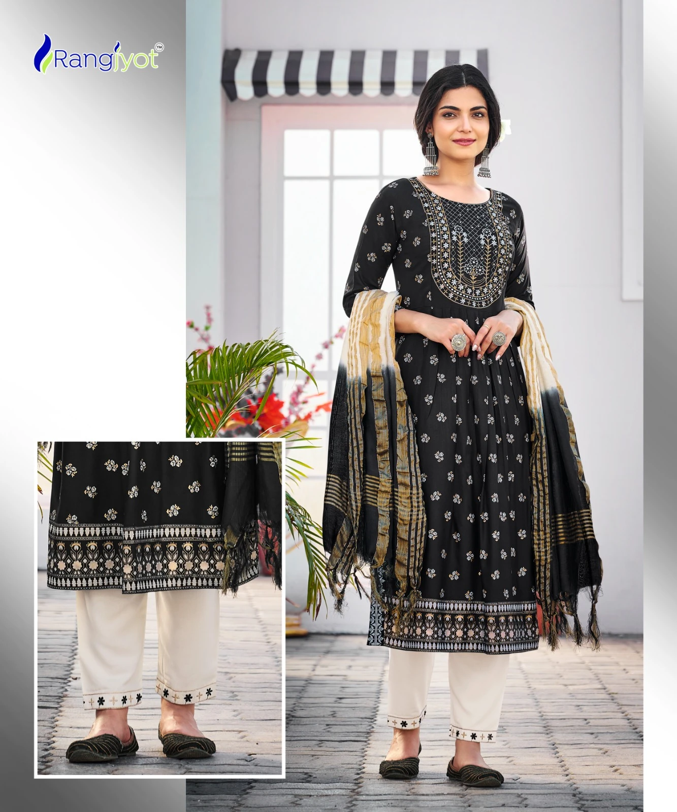 Rangjyot Rangmanch Vol 2 Heavy Rayon 14 Kg Wholesale Readymade Salwar Suit Catalog — Wholesale Salwar Suits, MPA wholesale from Surat - Gallery Image 5